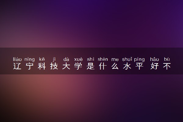 辽宁科技大学是什么水平 好不好考