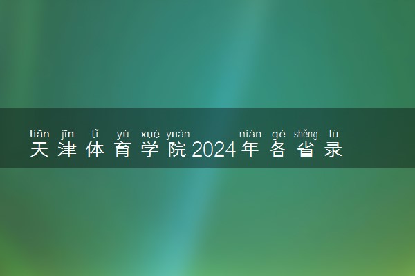 天津体育学院2024年各省录取分数线 多少分能考上