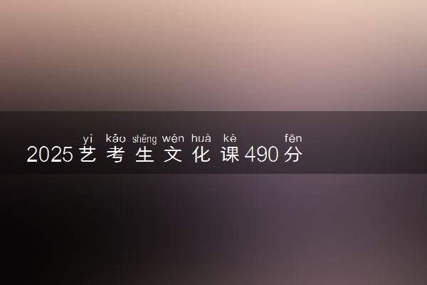 2025艺考生文化课490分能上喀什大学吗