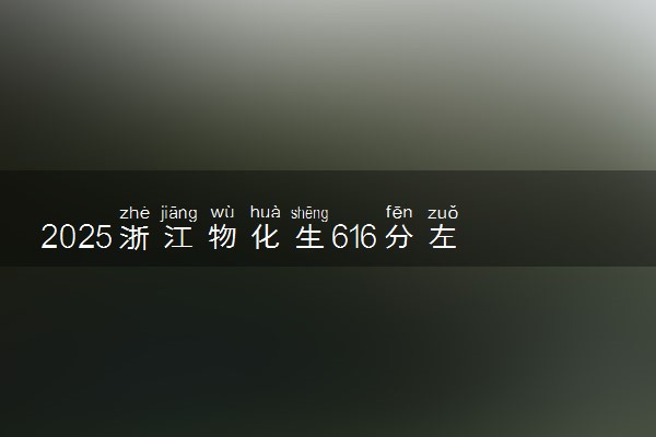 2025浙江物化生616分左右能上什么大学 可以报考的院校名单