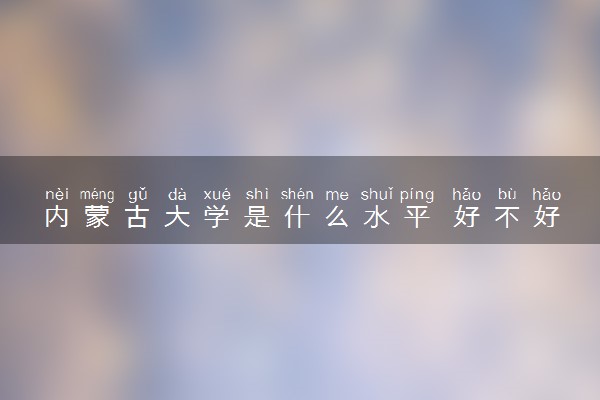 内蒙古大学是什么水平 好不好考