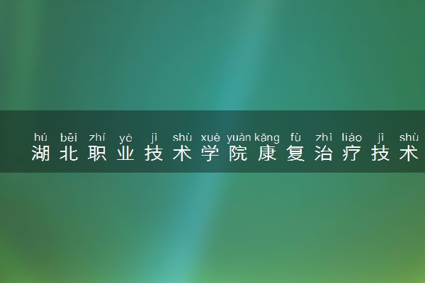湖北职业技术学院康复治疗技术专业怎么样 录取分数线多少