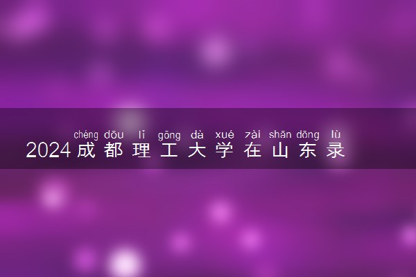 2024成都理工大学在山东录取分数线 各专业分数及位次