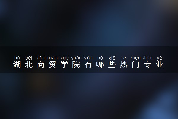 湖北商贸学院有哪些热门专业 推荐的王牌专业