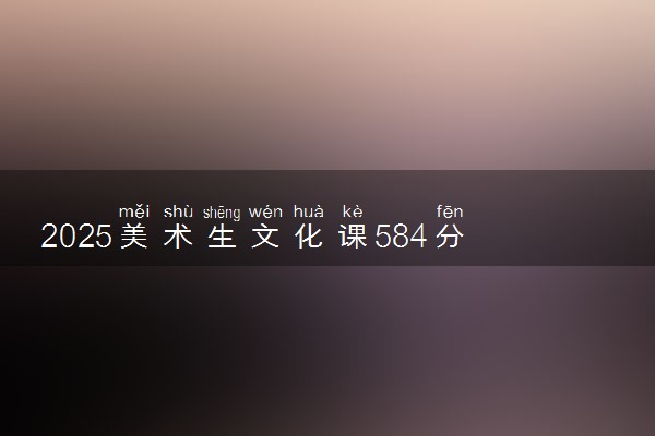 2025美术生文化课584分能上同济大学吗