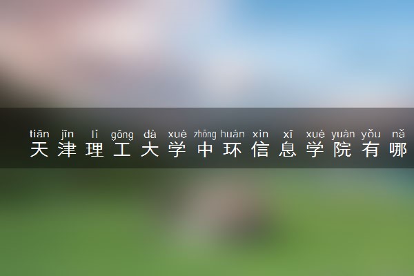 天津理工大学中环信息学院有哪些热门专业 推荐的王牌专业