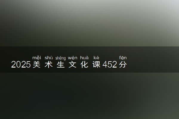 2025美术生文化课452分能上桂林学院吗