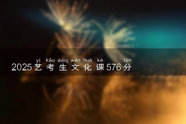 2025艺考生文化课576分能上上海财经大学吗