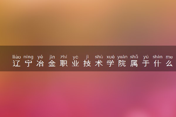 辽宁冶金职业技术学院属于什么档次 学校好不好