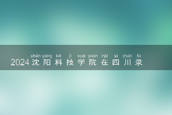2024沈阳科技学院在四川录取分数线 各专业分数及位次