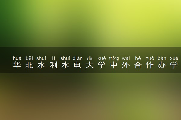 华北水利水电大学中外合作办学项目有哪些 要出国吗