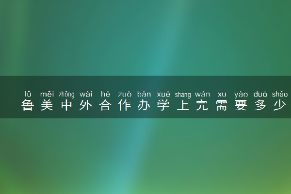 鲁美中外合作办学上完需要多少钱 四年学费一共多少