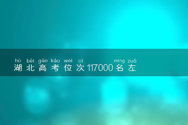 湖北高考位次117000名左右报什么大学好（2025年参考）