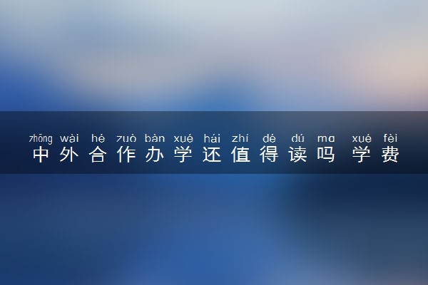中外合作办学还值得读吗 学费为什么那么贵