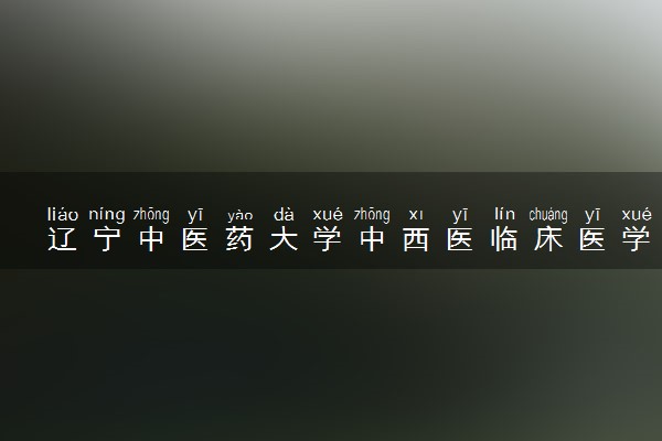 辽宁中医药大学中西医临床医学专业怎么样 录取分数线多少