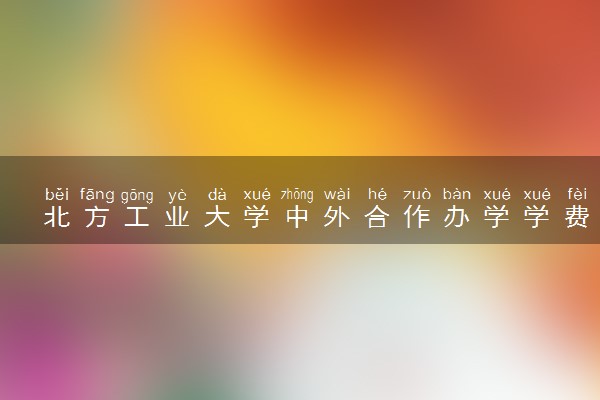 北方工业大学中外合作办学学费多少钱 各专业收费标准