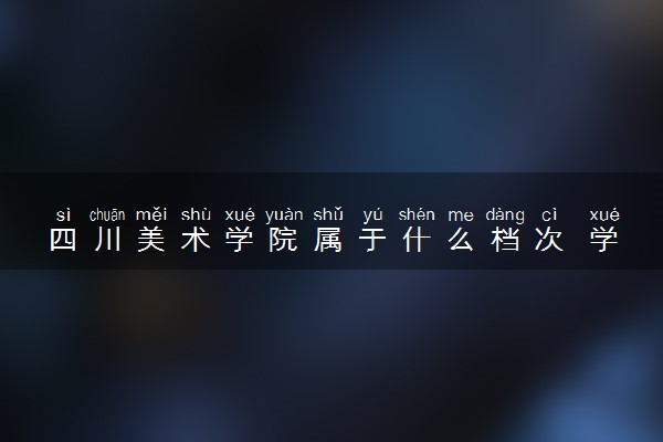 四川美术学院属于什么档次 学校好不好