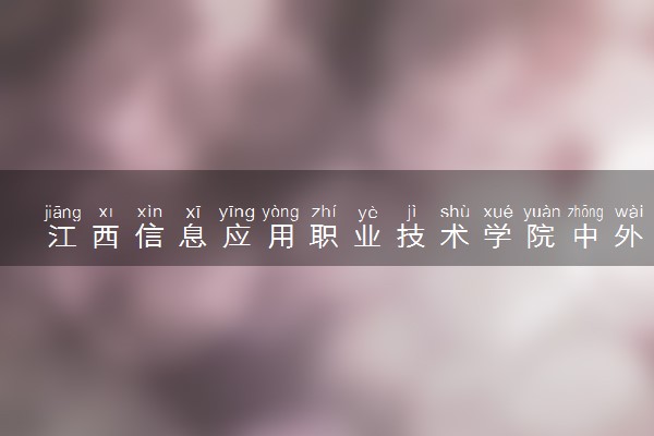 江西信息应用职业技术学院中外合作办学学费多少钱 各专业收费标准