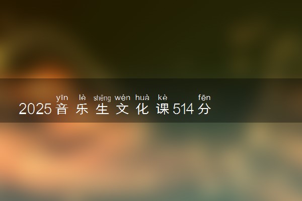 2025音乐生文化课514分能上中国劳动关系学院吗