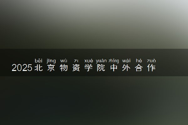 2025北京物资学院中外合作办学专业有哪些 代码是什么