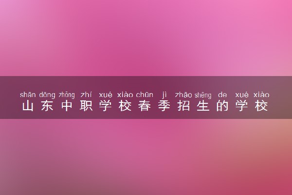 山东中职学校春季招生的学校