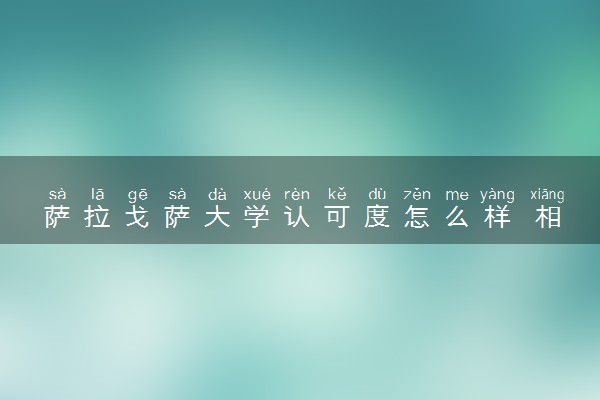 萨拉戈萨大学认可度怎么样 相当于国内什么大学