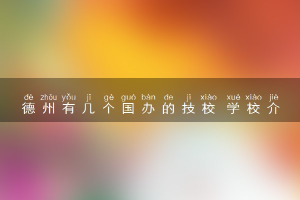 德州有几个国办的技校 学校介绍
