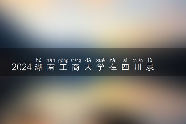 2024湖南工商大学在四川录取分数线 各专业分数及位次