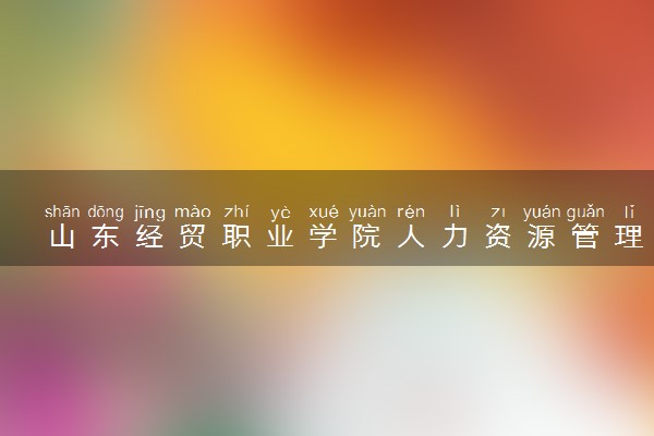 山东经贸职业学院人力资源管理专业怎么样 录取分数线多少