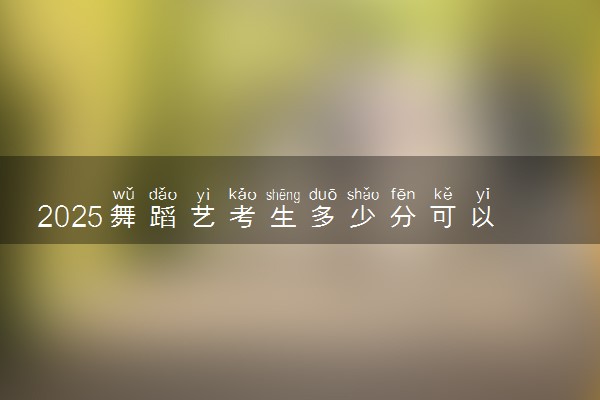 2025舞蹈艺考生多少分可以报郑州工程技术学院