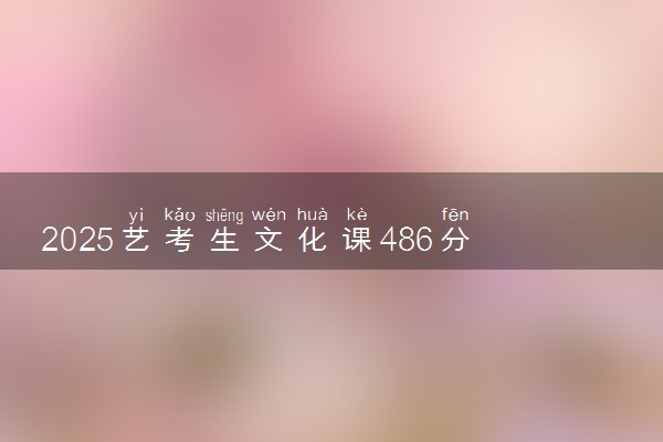 2025艺考生文化课486分能上鲁东大学吗