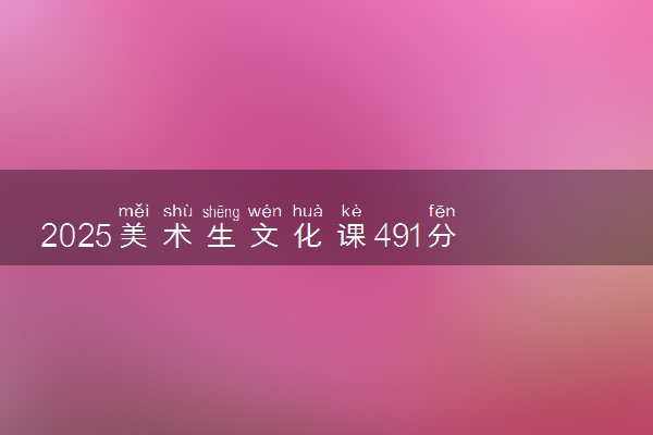 2025美术生文化课491分能上浙江广厦建设职业技术大学吗