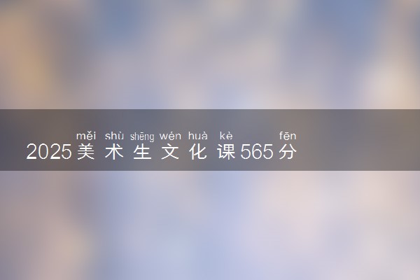 2025美术生文化课565分能上西北师范大学吗