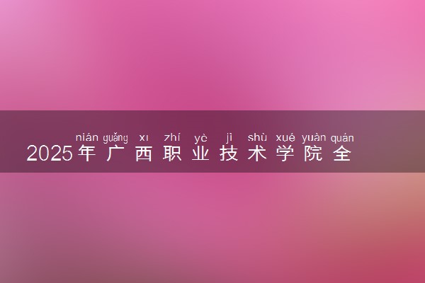 2025年广西职业技术学院全国排名及录取分数线
