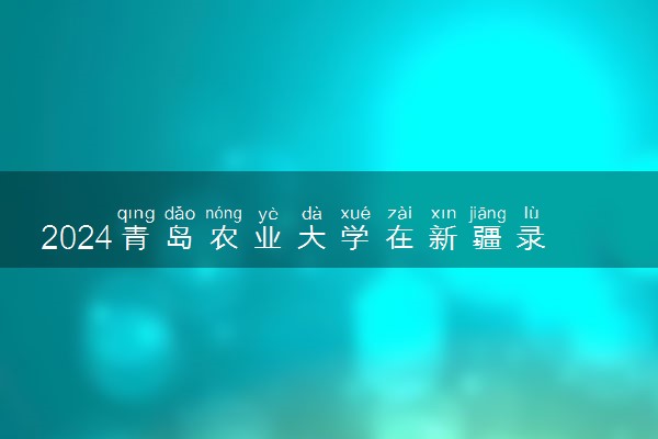 2024青岛农业大学在新疆录取分数线 各专业分数及位次