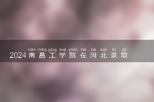 2024南昌工学院在河北录取分数线 各专业分数及位次