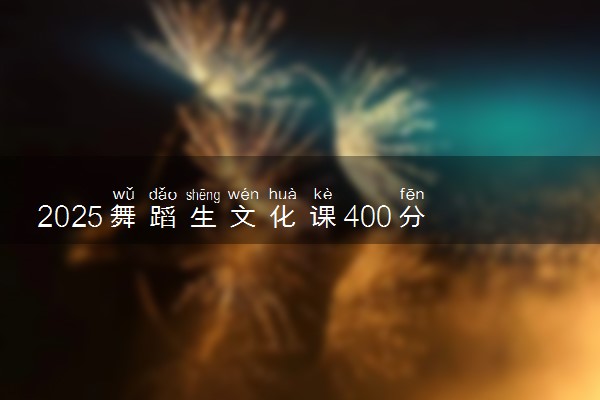 2025舞蹈生文化课400分能上长沙民政职业技术学院吗