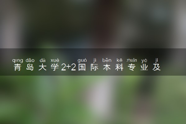 青岛大学2+2国际本科专业及学费 实力怎么样