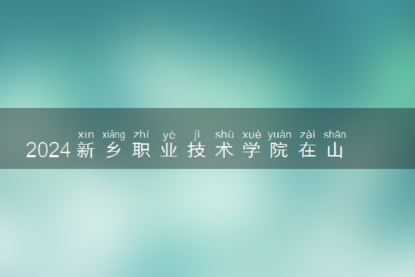 2024新乡职业技术学院在山东录取分数线 各专业分数及位次
