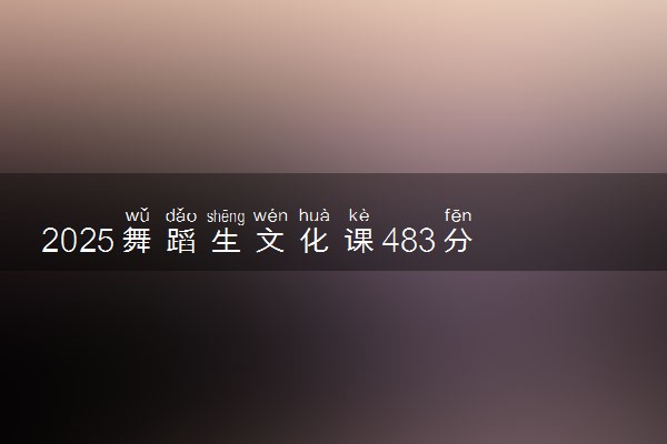 2025舞蹈生文化课483分能上喀什大学吗