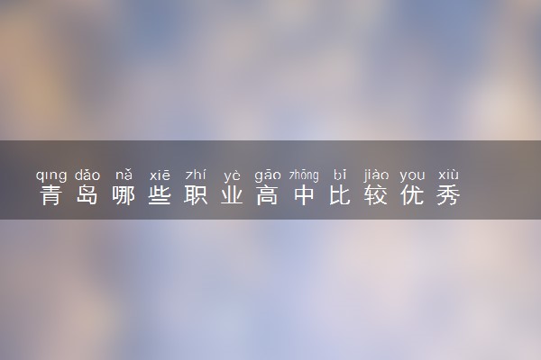 青岛哪些职业高中比较优秀