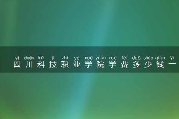 四川科技职业学院学费多少钱一年 各专业收费标准（2025年参考）