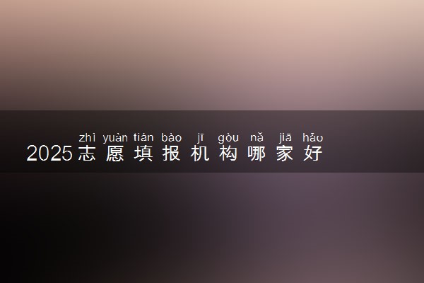 2025志愿填报机构哪家好 值得选择的推荐