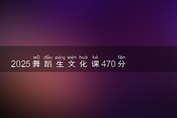 2025舞蹈生文化课470分能上沈阳化工大学吗