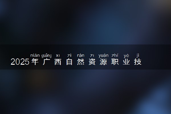 2025年广西自然资源职业技术学院在四川招生代码：4558 专业代码及报考指南