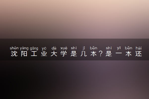 沈阳工业大学是几本？是一本还是二本大学