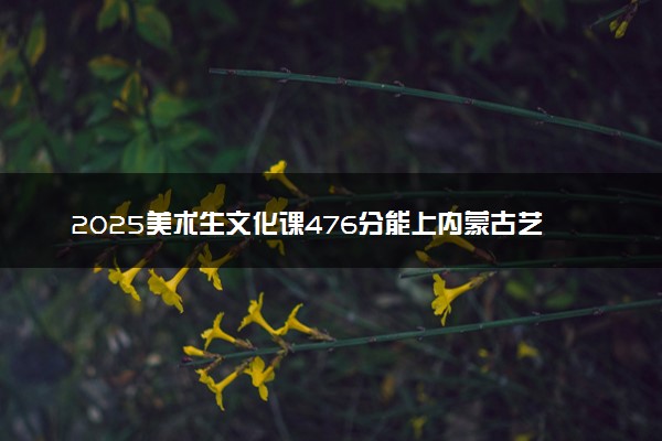 2025美术生文化课476分能上内蒙古艺术学院吗