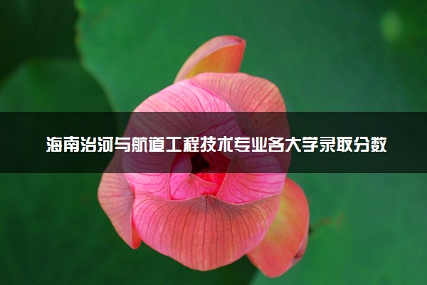 海南治河与航道工程技术专业各大学录取分数线：最低460分能上 开设院校及位次