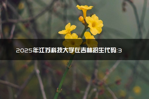 2025年江苏科技大学在吉林招生代码：3206 专业代码及报考指南