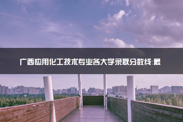 广西应用化工技术专业各大学录取分数线：最低206分能上 开设院校及位次